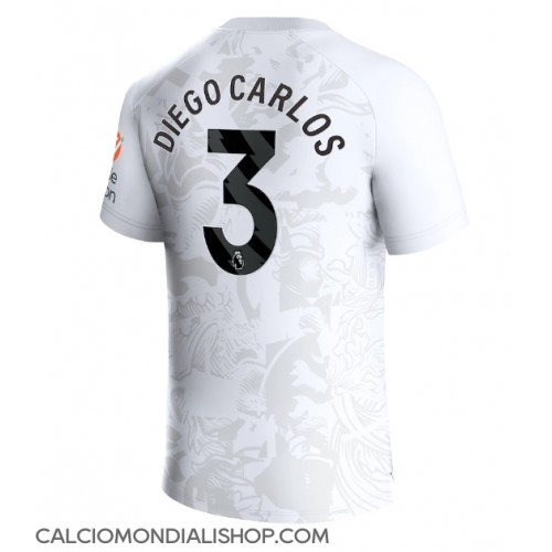 Maglie da calcio Aston Villa Diego Carlos #3 Seconda Maglia 2023-24 Manica Corta